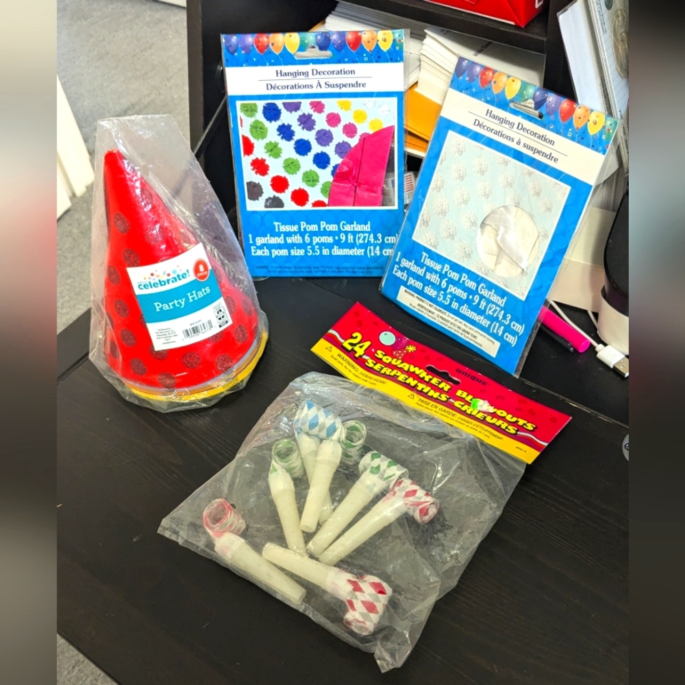 Party supplies 🎉